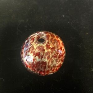 Murano glass leopard print pendant